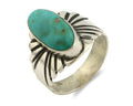 Navajo Ring .925 Silver Royston Turquoise Artist Signed Apache C.80's