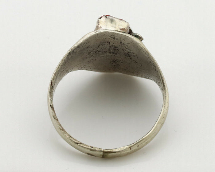 Navajo Ring .925 Silver Sleeping Beauty Turquoise Native Artist C.1980's