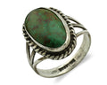 Navajo Ring 925 Silver Turq Mtn Turquoise Native American Artist C.80's