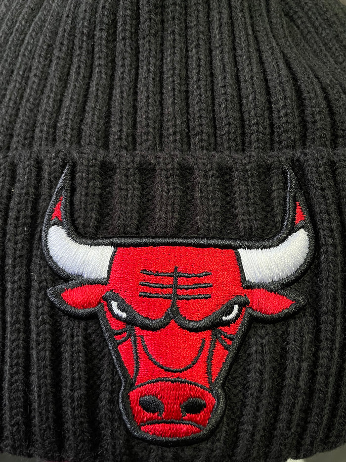NEW ERA CHICAGO BULLS BLACK PRIME CUFF MENS KNIT HAT