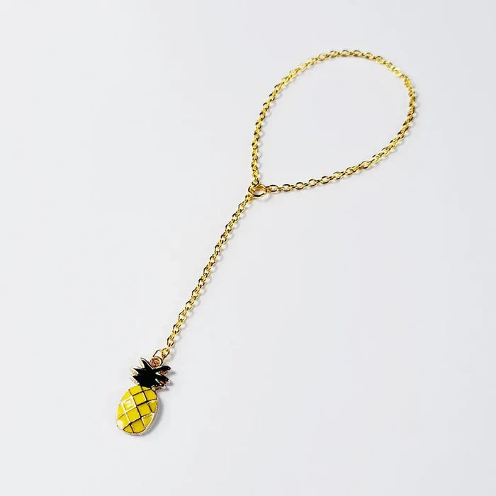 Pineapple Penis Noose, Gold. Non Piercing Cock Chain Jewelry, Lifestyle Ware.