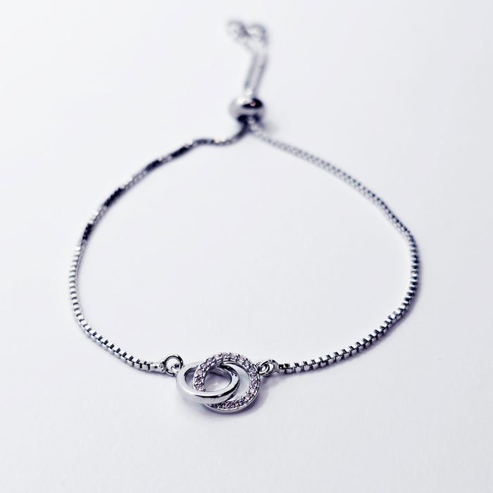 Platinum Penis Noose Bracelet, Erotic Intimate Jewelry for Men