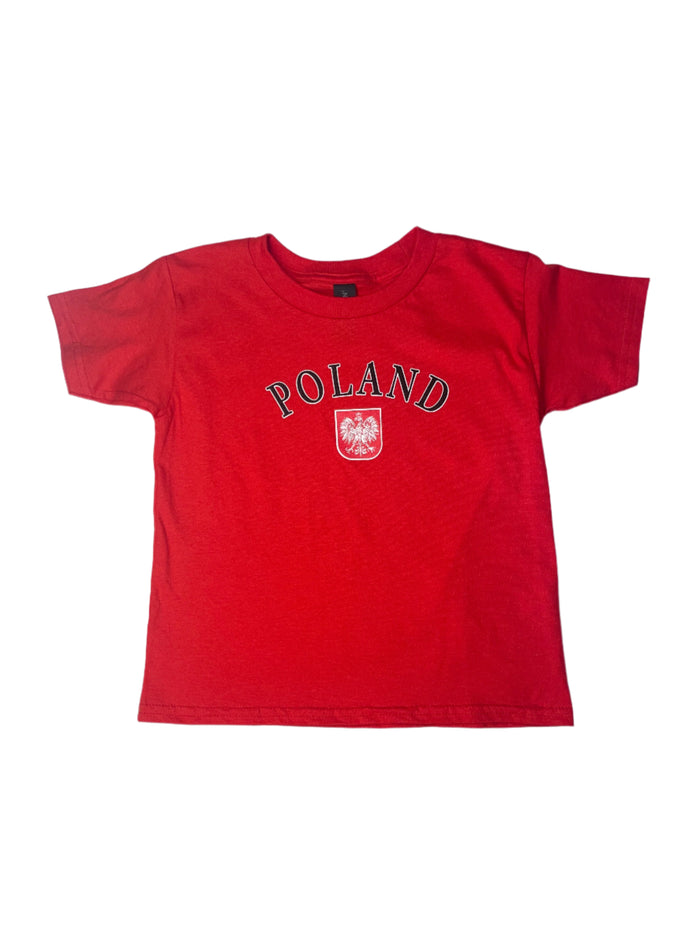 Poland Emblem and Shield Youth T-Shirt