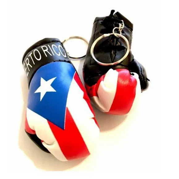 Puerto Rico Boxing Glove Keychain 3"x1" in - DOZEN PACK