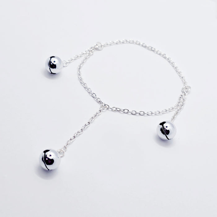 Three Bell Penis Chain Bracelet, Jingling Erotic Body Jewelry for Men.