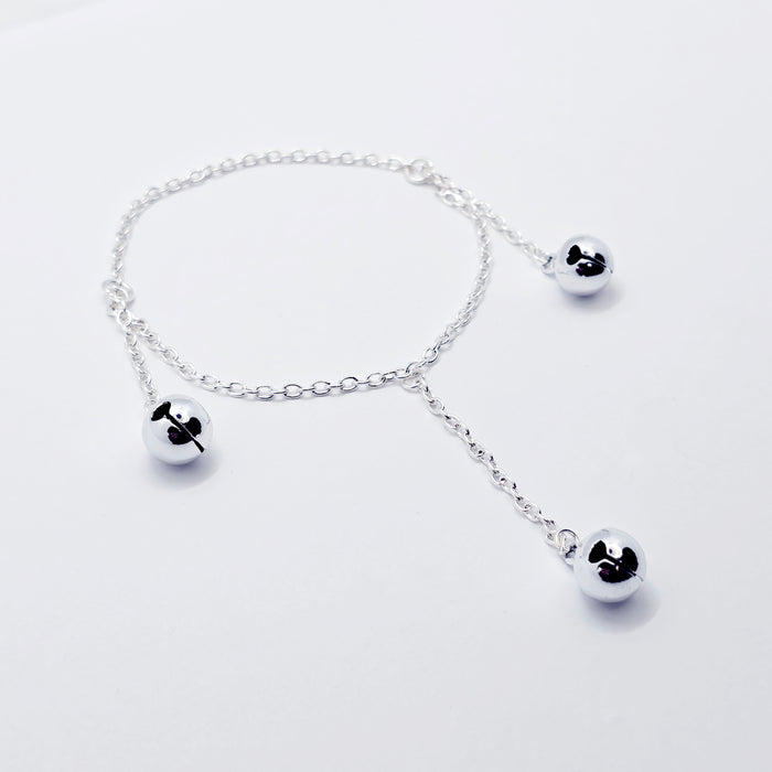 Three Bell Penis Chain Bracelet, Jingling Erotic Body Jewelry for Men.