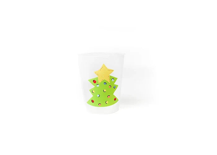 Happy Everything Tree Frosted Cups