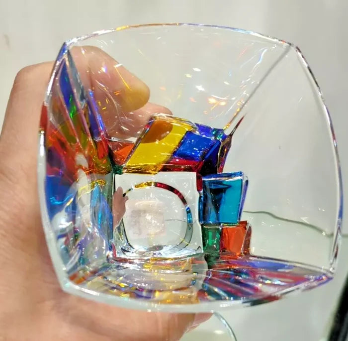 Inside view of the whisky glass.