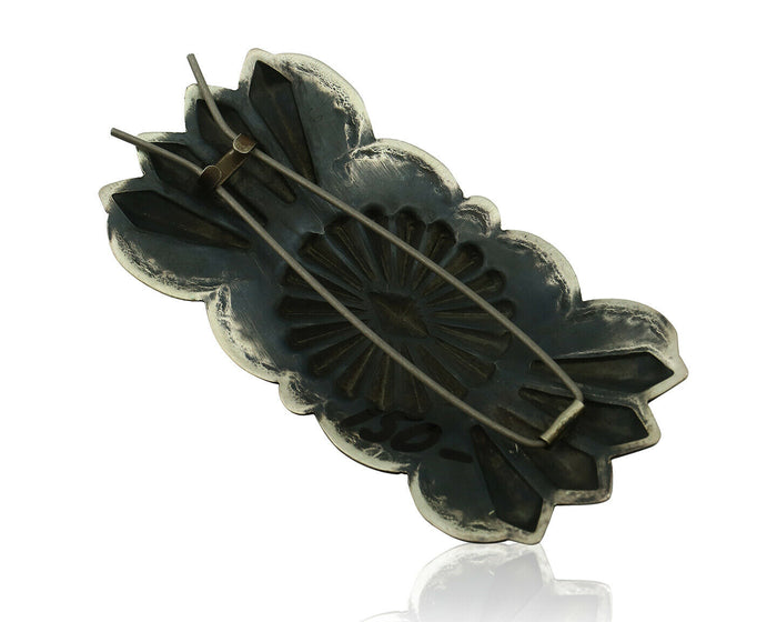 Women's Navajo Hair Clip .925 Silver Handmade Native Artist C.80's