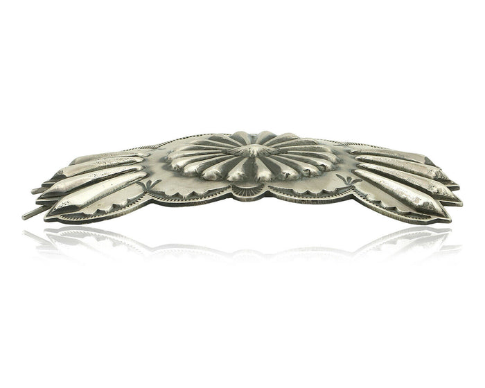 Women's Navajo Hair Clip .925 Silver Handmade Native Artist C.80's