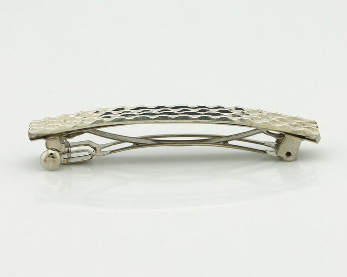 Women's Navajo Hair Clip .925 Silver Handmade Native Artist C.80's