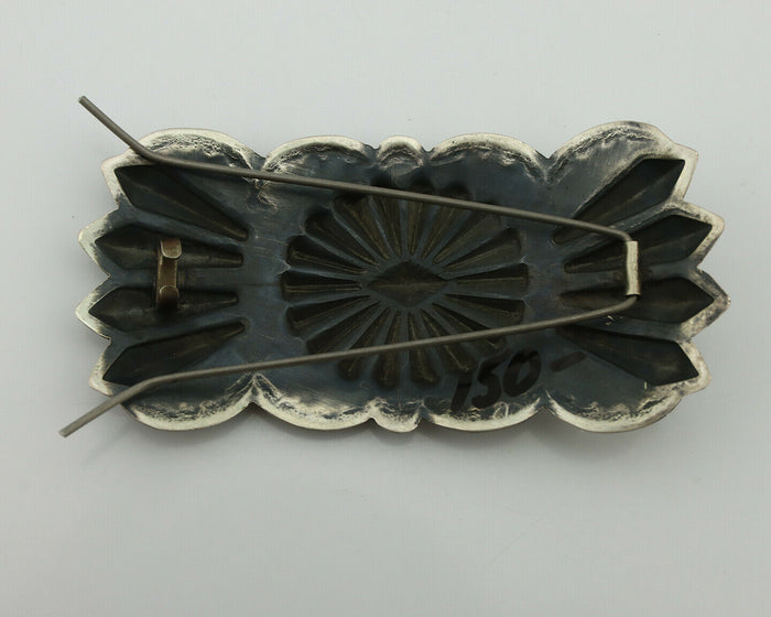 Women's Navajo Hair Clip .925 Silver Handmade Native Artist C.80's