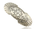 Women's Navajo Hair Clip Hand Stamped 925 Silver Artist Signed C Montoya C.80's
