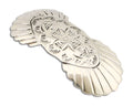 Women's Navajo Hair Clip Hand Stamped 925 Silver Artist Signed C Montoya C.80's