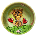 Yorkshire Terrier Love Dog | Personalized Ceramic Dog Bowl